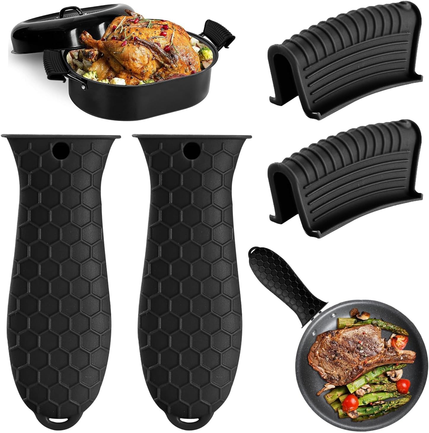 Cast Iron Corn - Fundas de silicona resistentes al calor