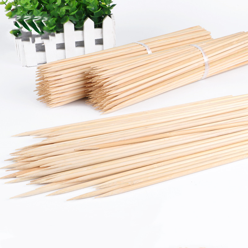 Corn Dog Stick - 100 Palillos de Bambú Desechables de
