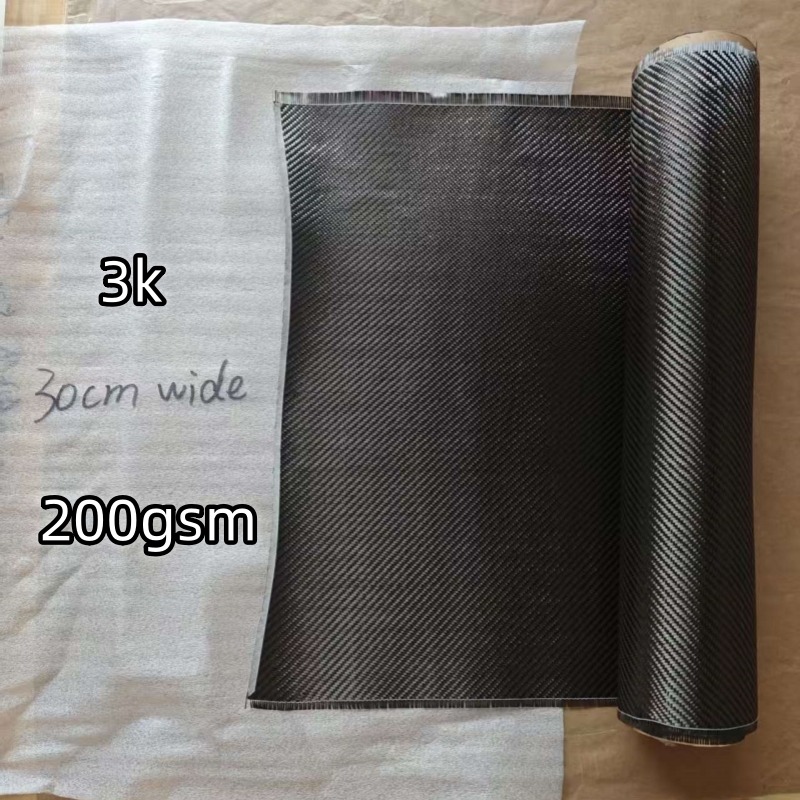 Crepe Pan Carbon - [Grado A] tela de fibra de
