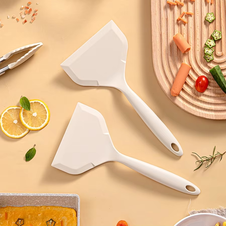 Mini Pancake Griddle - Espátula de silicona resistente al calor,