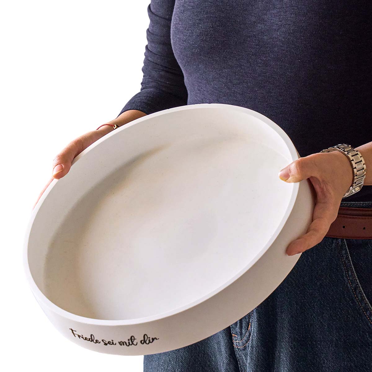 Potsticker Mold - Cuenco redondo de hormigón para velas,