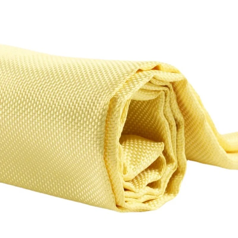 Crepe Pan Carbon - Tela de Kevlar de Color Amarillo