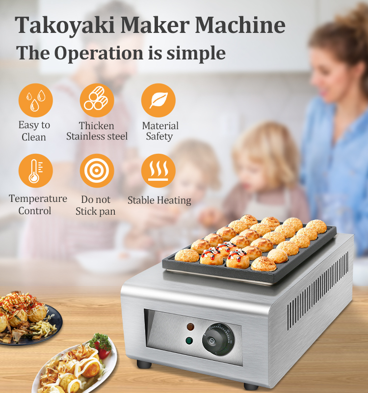 Parrilla de bolas eléctrica co - Takoyaki Grill Plate reseña y precio