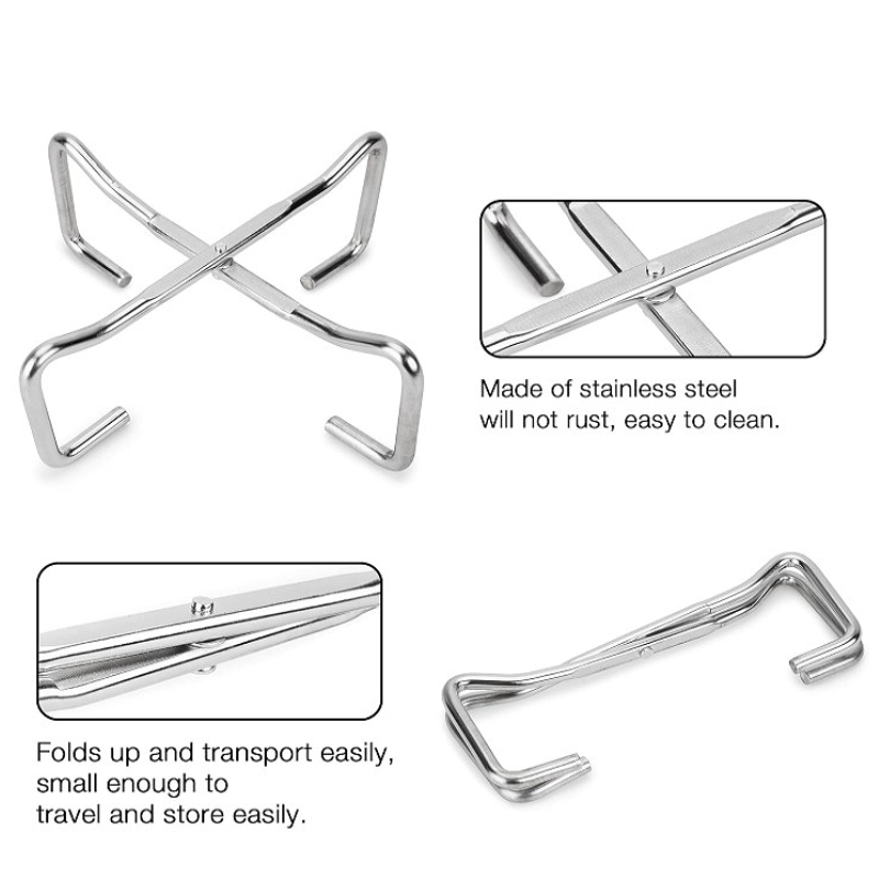 Soporte plegable para tapa de  - Cast Iron Corn reseña y precio