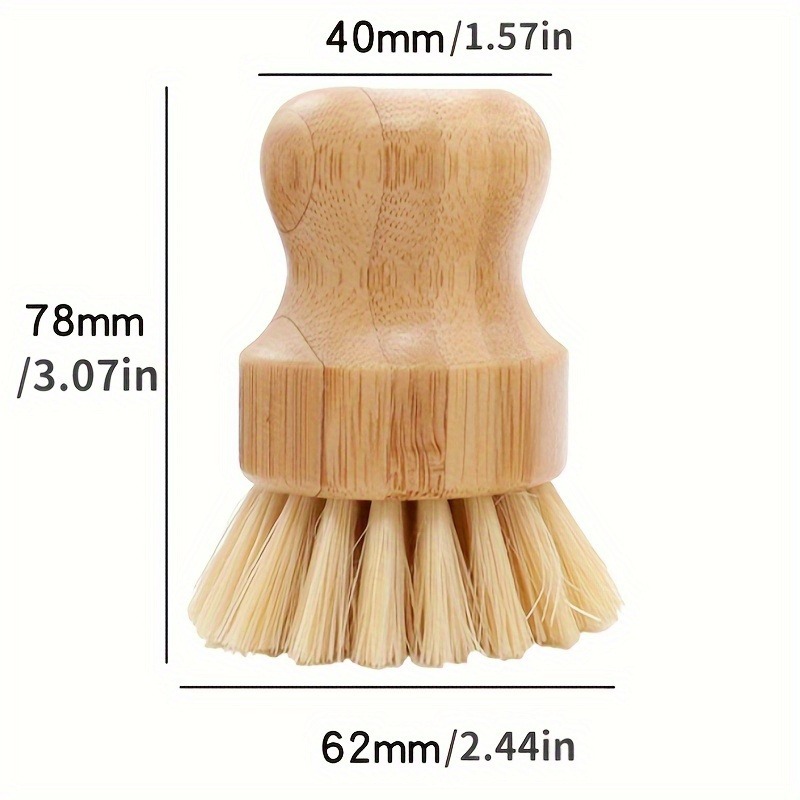 Cepillo de bambú para fregar p - Cast Iron Corn reseña y precio