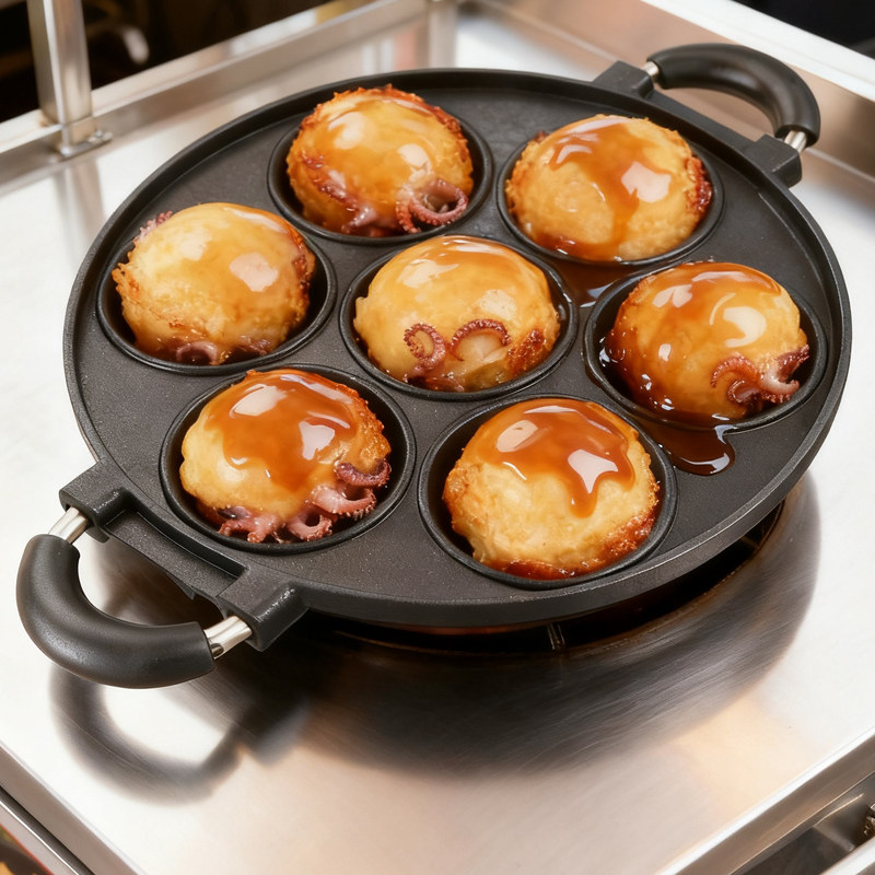 Plancha Grande para Hacer Bola - Takoyaki Grill Plate reseña y precio