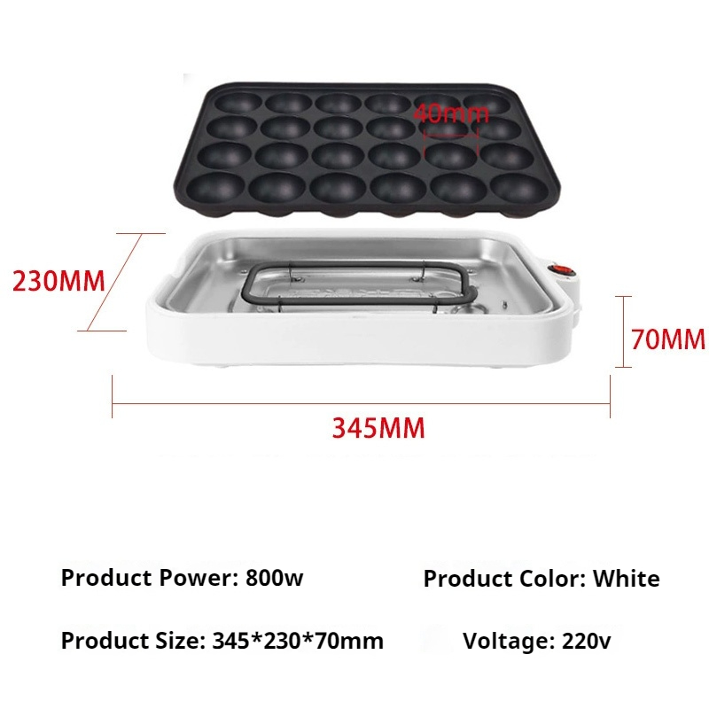Máquina para hornear Chibi Mar - Takoyaki Grill Plate reseña y precio