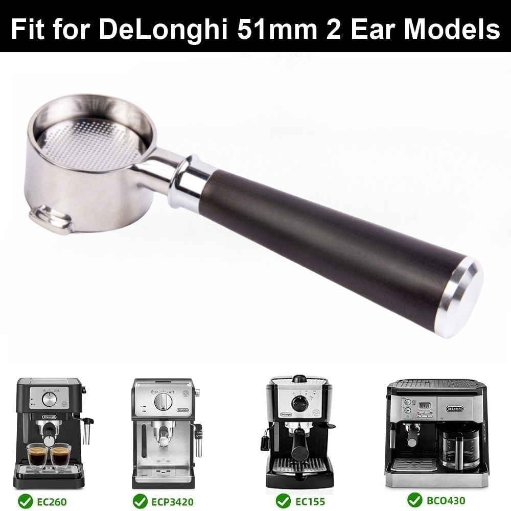 Portafiltro sin fondo de 51MM  - Delonghi Espresso Ecp3420 reseña y precio
