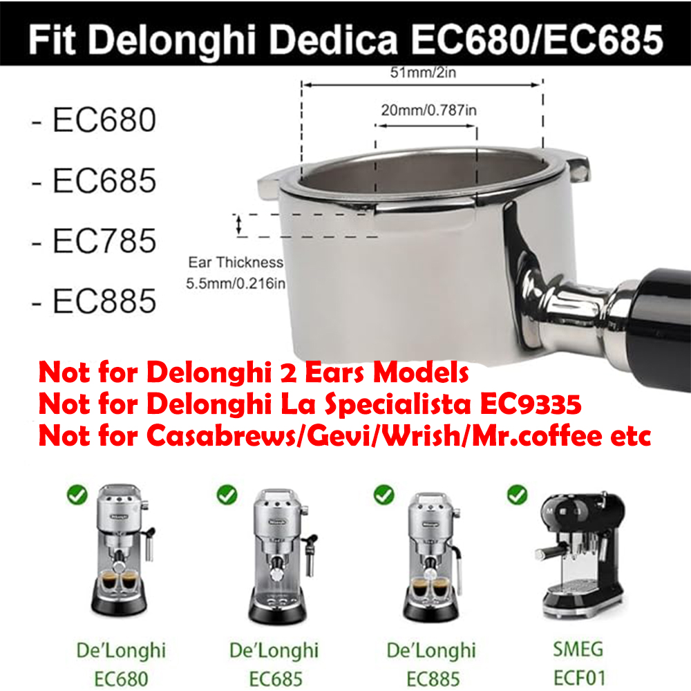 Portafiltro de café de doble c - Delonghi Espresso Magnifica reseña y precio